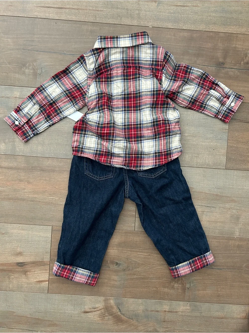 NWT Baby GAP Plaid Matching Set